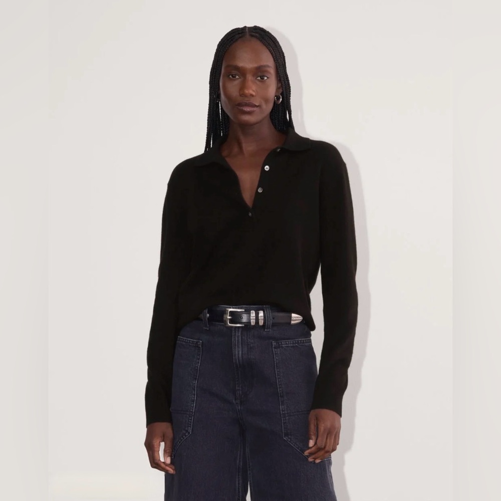 Everlane “The Classic Polo” in Cashmere, Sz S